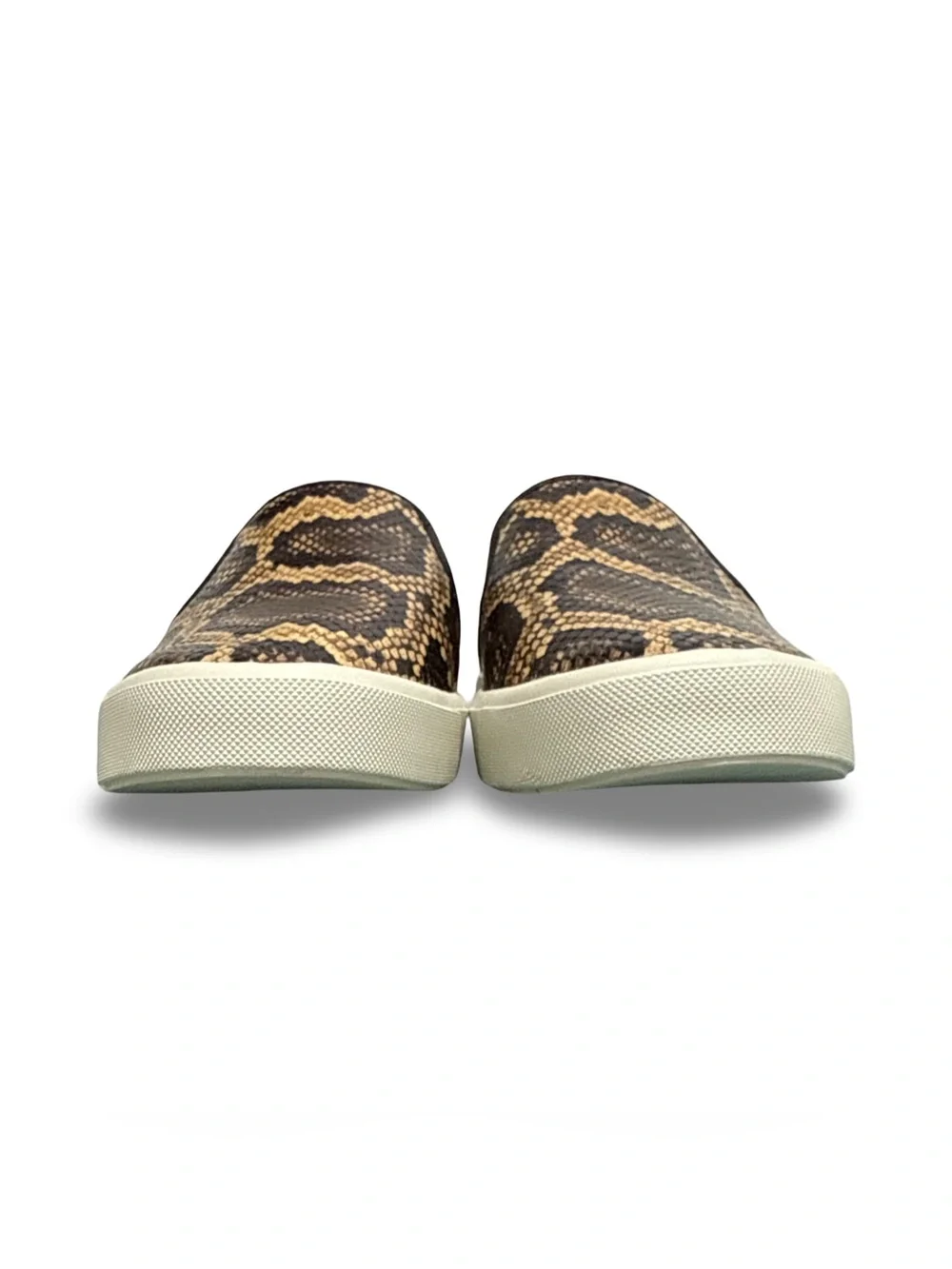 Vince Blair-5 Snake-Effect Leather Slip-On Sneakers in Senegal Size 9